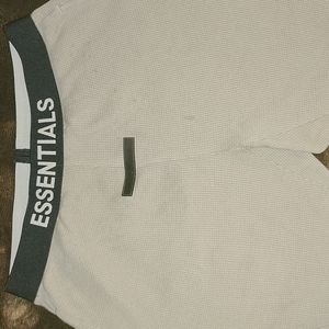 SSENTIALSGrey Thermal Waffle Logo Lounge Pants xs used